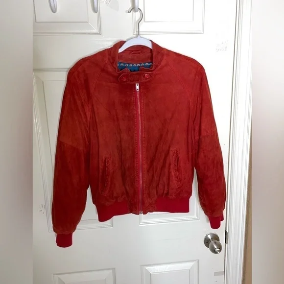 VINTAGE ABERCROMBIE & FITCH SUEDE LEATHER LINED SOUTHWEST WOOL JACKET MEDIUM‌‌‌‌ - Picture 11 of 11
